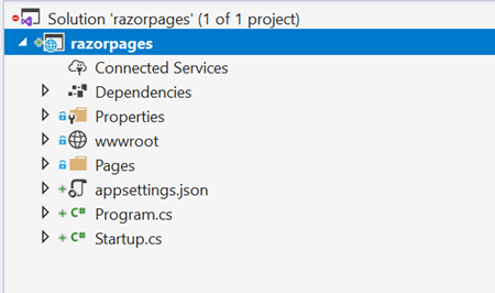 root folder of a Razor Pages Application